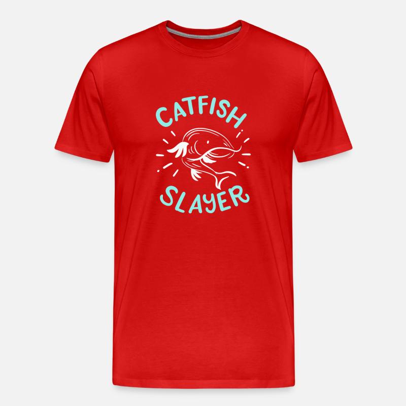 Wels-Töter - Männer Premium Bio T-Shirt - Rot