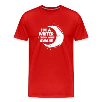 Poète Poésie Poète Poésie I Don - T-shirt bio Premium Homme - rouge - Devant - Damien (186cm)