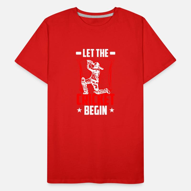 Lass Das Cricket Beginnen Männer Premium Bio T-Shirt