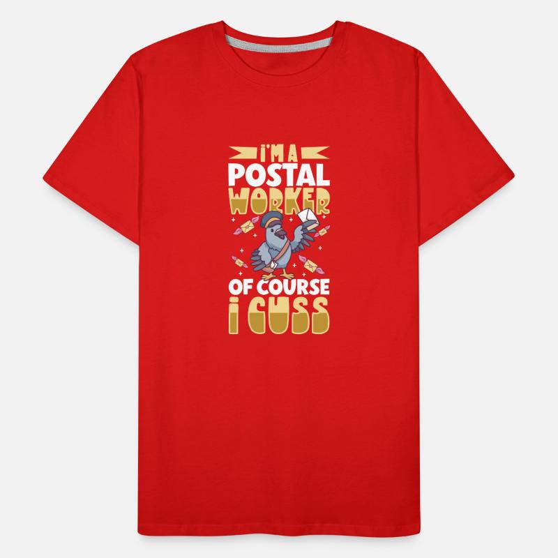 Postangestellte Postdame Postbote Post Männer Premium Bio T-Shirt