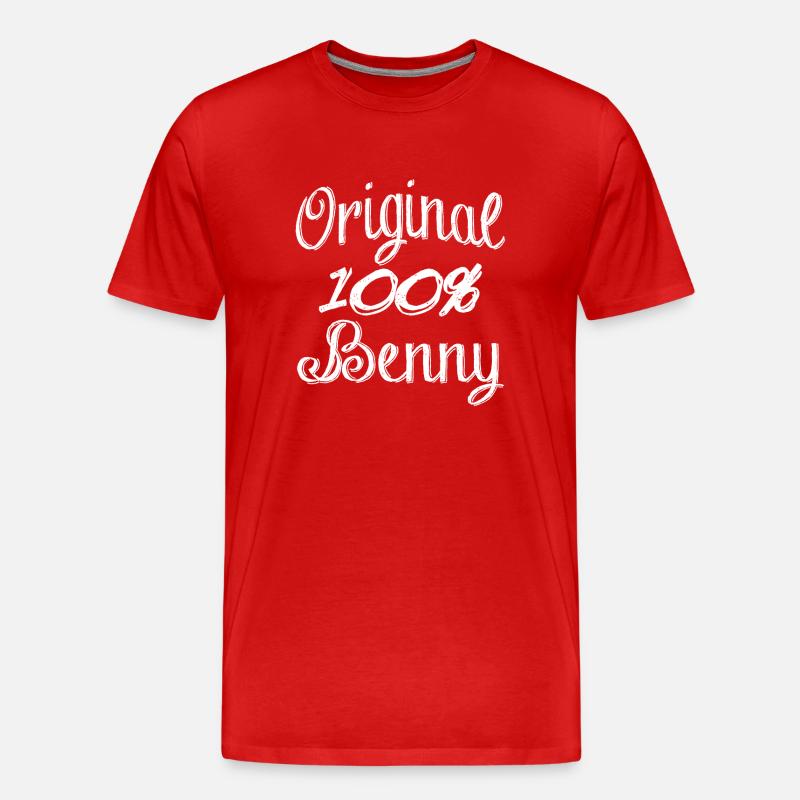 Original 100% Benny - Männer Premium Bio T-Shirt - Rot