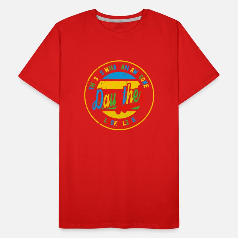 Beste Tochter so sieht eine Familie Retro Geschenk Männer Premium Bio T-Shirt