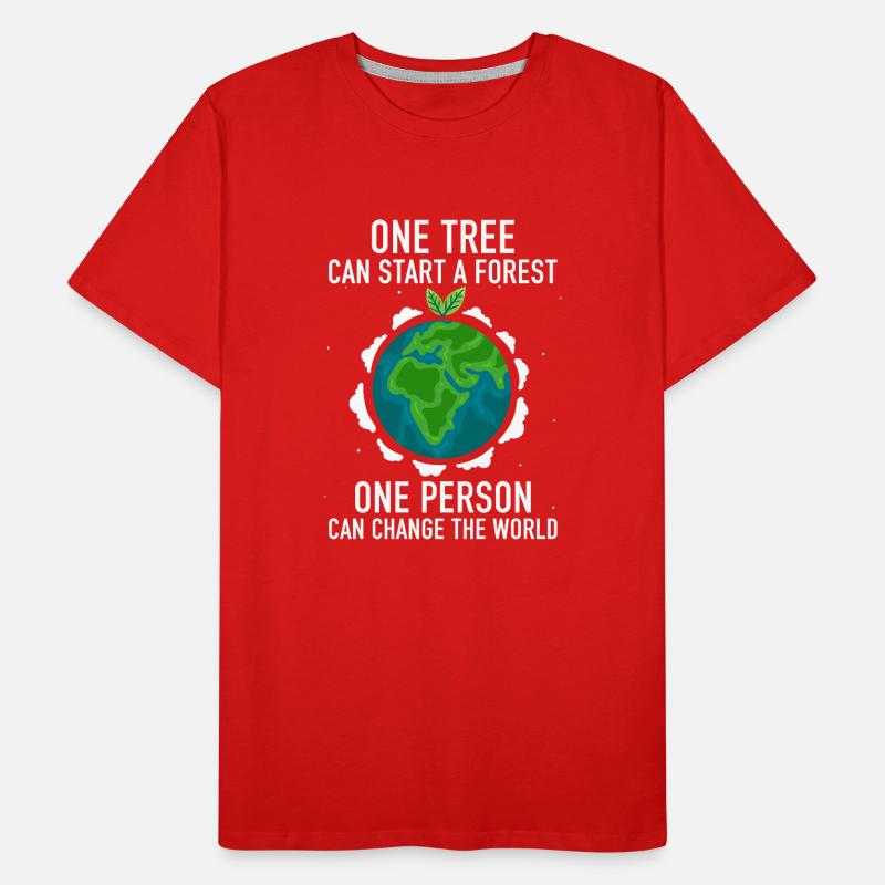 One Tree Can Start a Forest Männer Premium Bio T-Shirt
