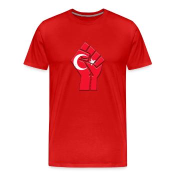 Türkei Flagge Land Stolz Einheimische Familie Abstammung - Männer Premium Bio T-Shirt - Rot - Vorne - Damien (186cm)