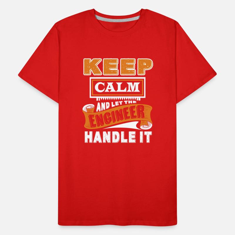 Engineer Let Engineer Handle It Men's Premium Organic T-Shirt