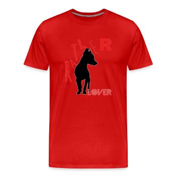 Ratler-Liebhaber - Männer Premium Bio T-Shirt - Rot - Vorne - Damien (186cm)