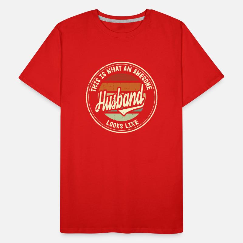 Bester Ehemann der Welt Retro Geschenk Männer Premium Bio T-Shirt