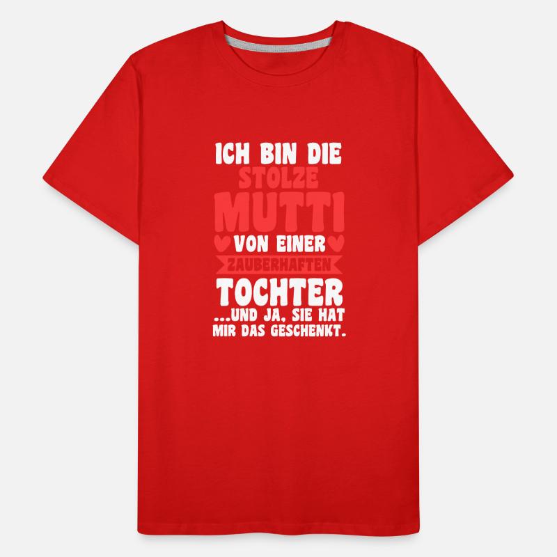 Mutter Tochter Muttertag Mama Männer Premium Bio T-Shirt