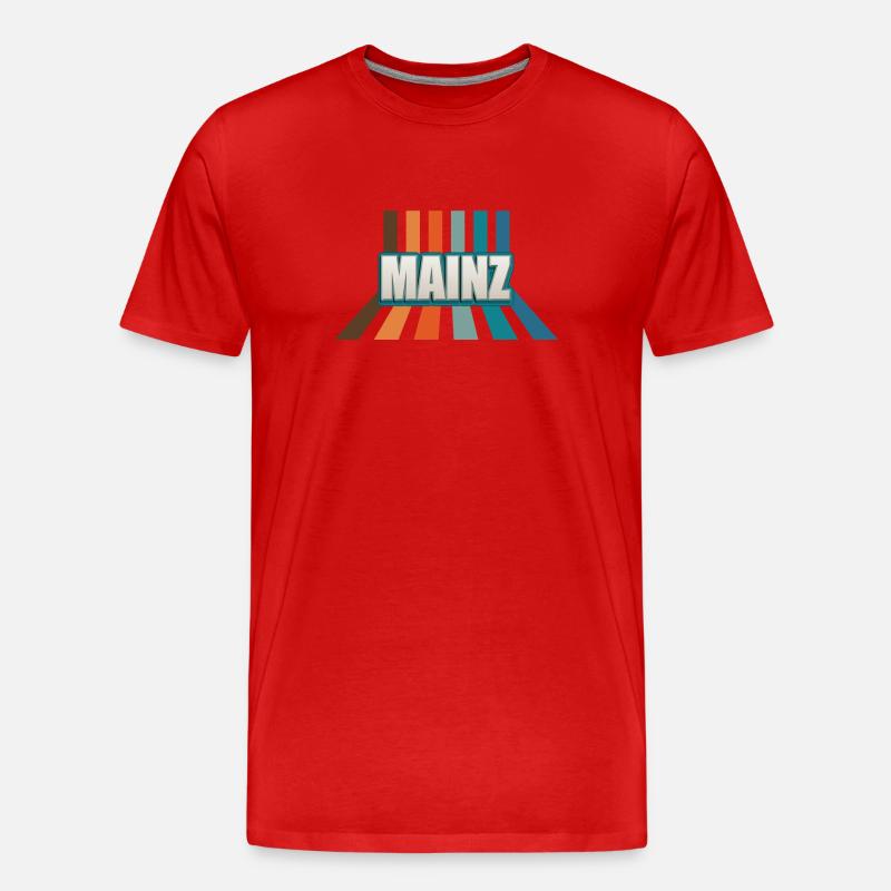 Mainzerin Mainzer Mainz - Männer Premium Bio T-Shirt - Rot