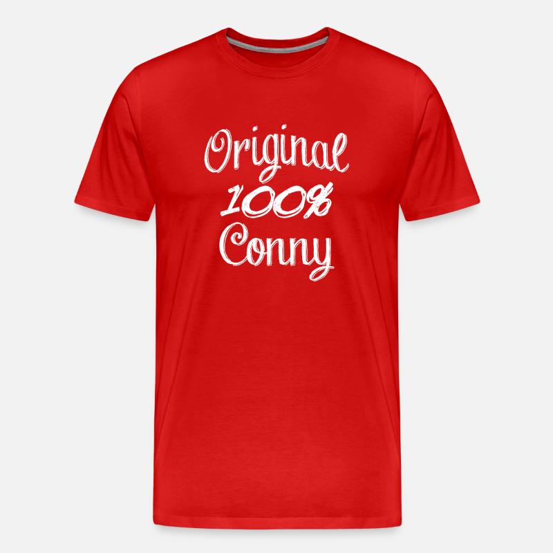 Original 100% Conny - Männer Premium Bio T-Shirt - Rot