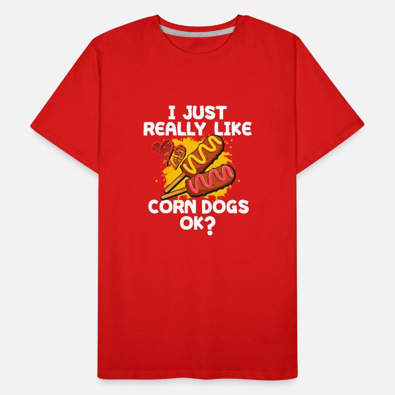 Corn dog Men's Premium Organic T-Shirt