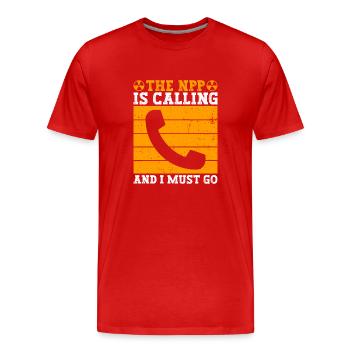 Kernenergie Und Kerntechnik - Männer Premium Bio T-Shirt - Rot - Vorne - Damien (186cm)