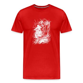 Offroad Splash Style Rennsport Geländefahrt - Männer Premium Bio T-Shirt - Rot - Vorne - Damien (186cm)