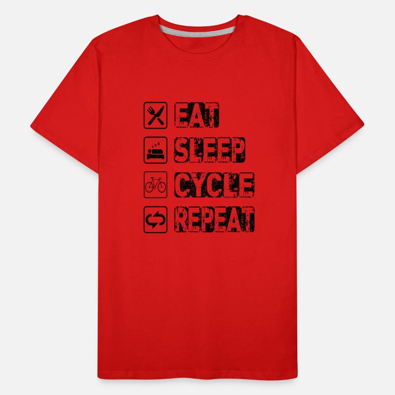 Manger cycle de sommeil répéter T-shirt bio Premium Homme