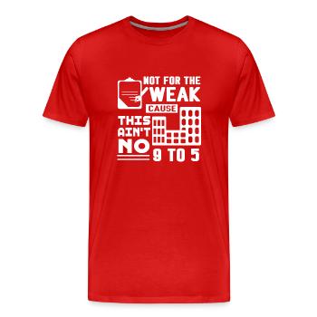 Real Estate Real Estate Agent Not For The Weak - Men's Premium Organic T-Shirt - red - Front - Damien (186cm)