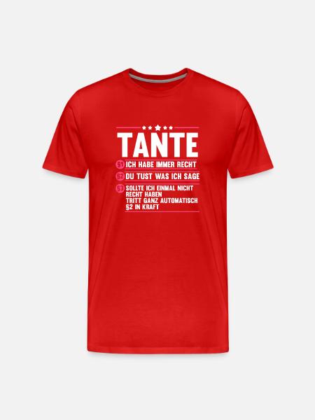 Godmother Aunt - Men's Premium Organic T-Shirt - red