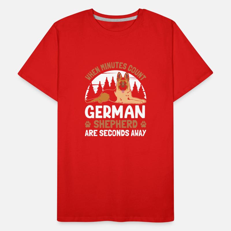 Deutsche Schäferhunde Männer Premium Bio T-Shirt