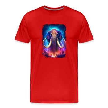 Mammouth - T-shirt bio Premium Homme - rouge - Devant - Damien (186cm)