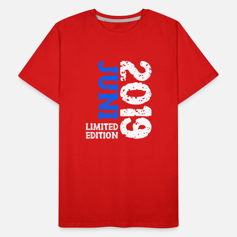 2019 Juni Limited Edition Geburtstag Geschenk Männer Premium Bio T-Shirt