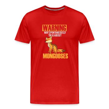 Mangouste mangouste - T-shirt bio Premium Homme - rouge - Devant - Damien (186cm)