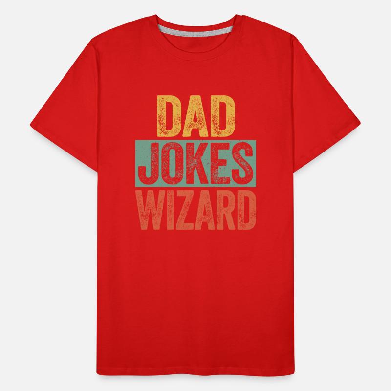 Dad Jokes Wizard Men's Premium Organic T-Shirt