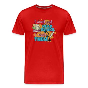 Poète Poésie Poète Poésie I Don - T-shirt bio Premium Homme - rouge - Devant - Damien (186cm)
