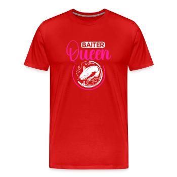 Welsfischen Wels Angler - Männer Premium Bio T-Shirt - Rot - Vorne - Damien (186cm)