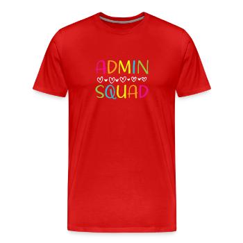 Journée des professionnels de l’administration - T-shirt bio Premium Homme - rouge - Devant - Damien (186cm)