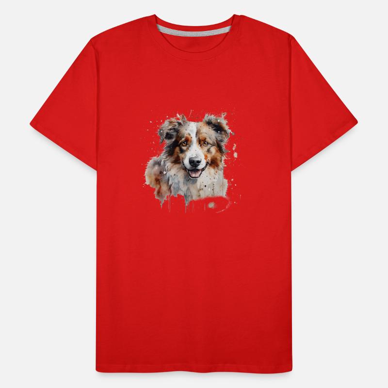 Australian Shepherd Männer Premium Bio T-Shirt