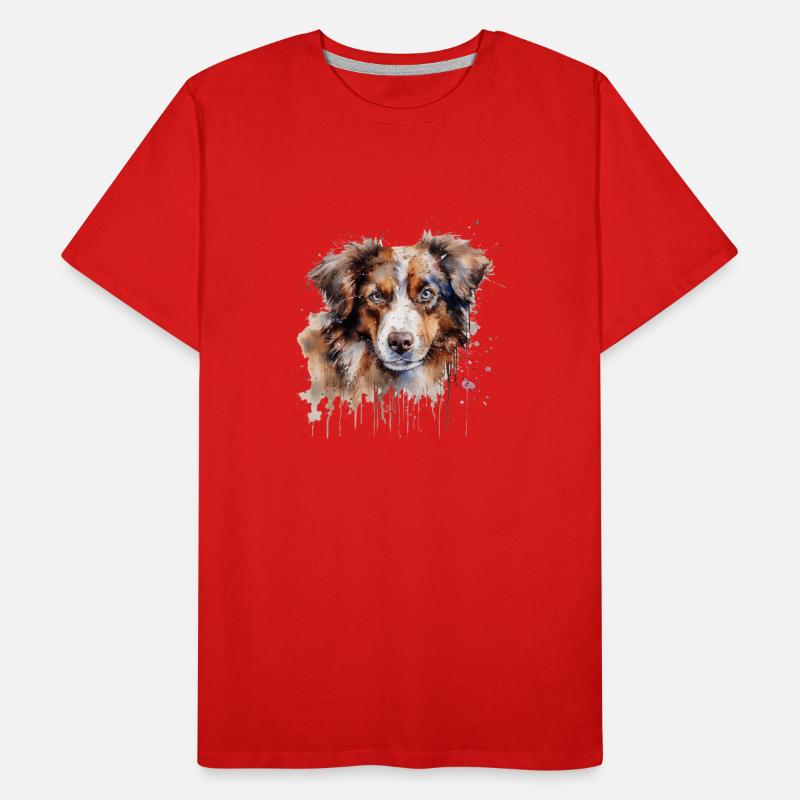 Australian Shepherd Männer Premium Bio T-Shirt