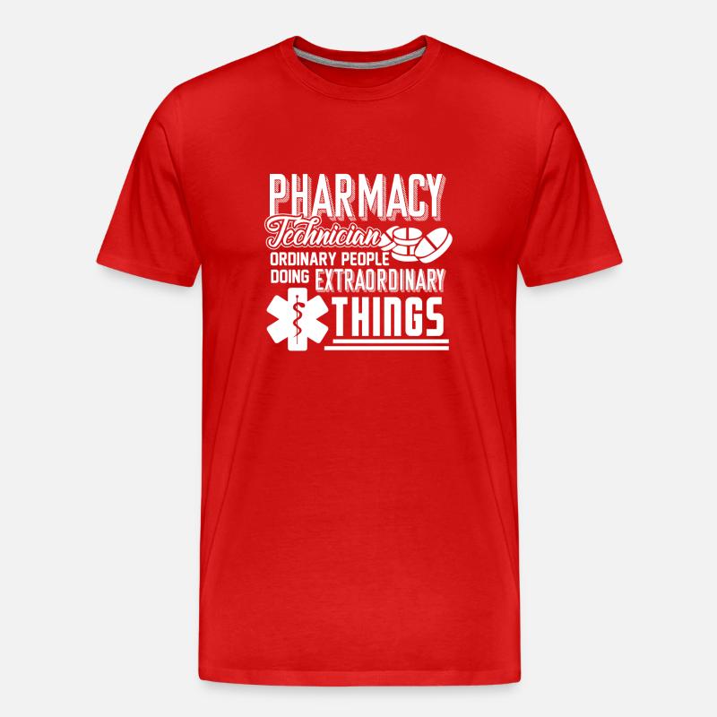 Pharmacy Technician Pharmacy Technician Doing - Men's Premium Organic T-Shirt - red