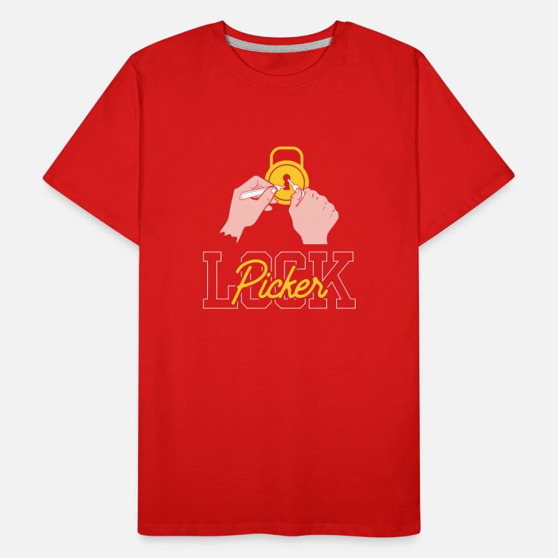 Lock Cracker Lock Picker Lock Picking Lock Men's Premium Organic T-Shirt