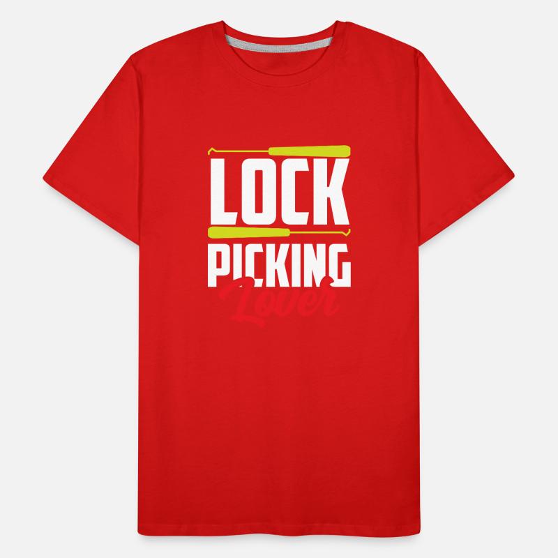 Lock Picking Lover Cracker Cracking Lock Men's Premium Organic T-Shirt