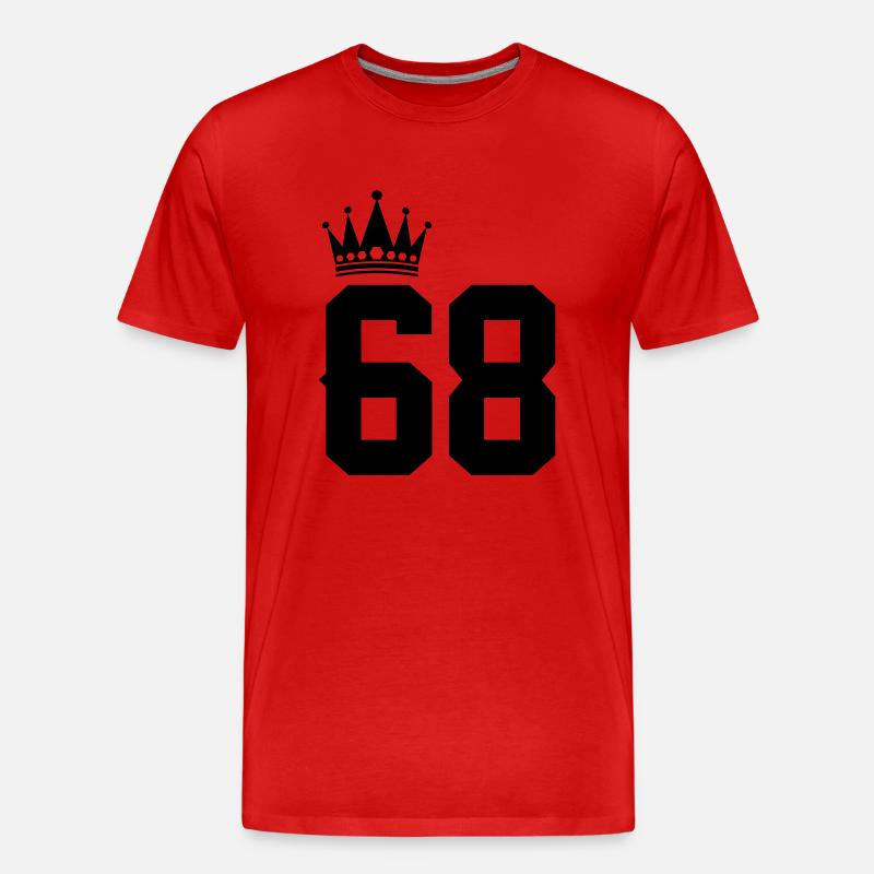 68 - Männer Premium Bio T-Shirt - Rot
