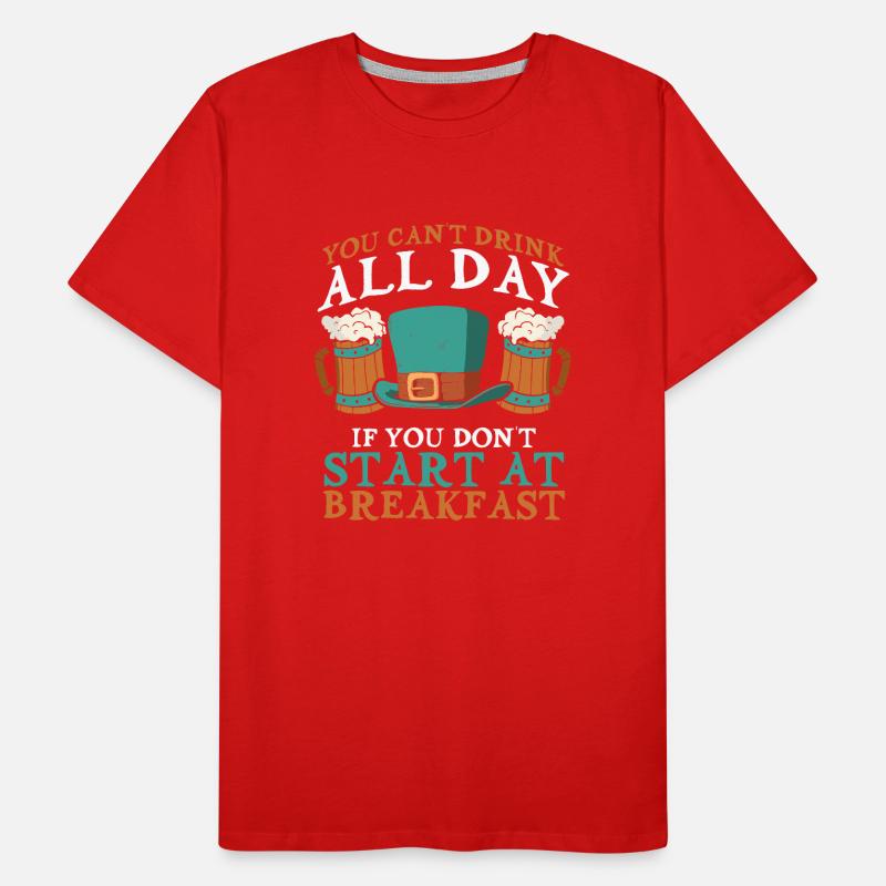 Start with a drink Men's Premium Organic T-Shirt