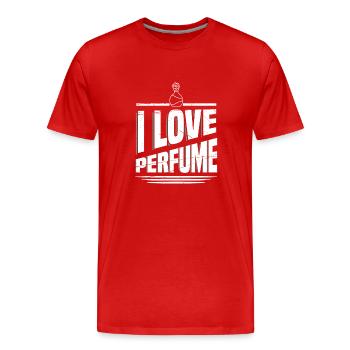 Parfüm Fragrance Perfüm Perfume Parfum Duft - T-shirt bio Premium Homme - rouge - Devant - Damien (186cm)