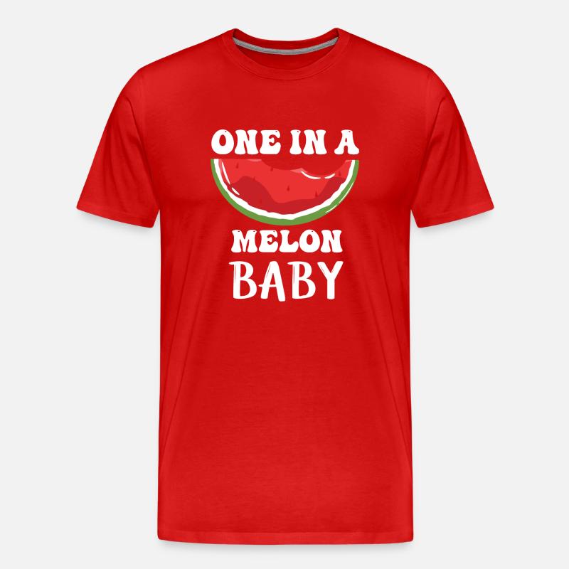 Un bébé melon pastèque - T-shirt bio Premium Homme - rouge
