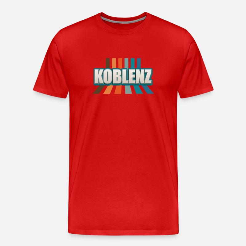 Koblenzerin Koblenzer Koblenz - Männer Premium Bio T-Shirt - Rot
