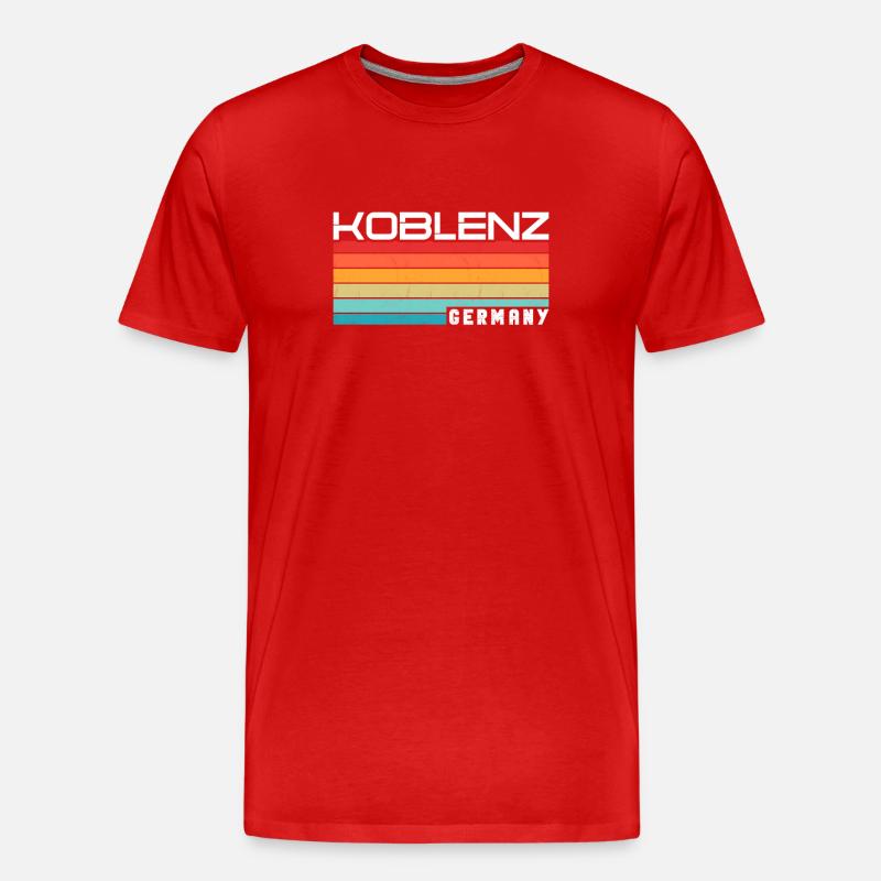 Coblenzerin Coblence Coblence - T-shirt bio Premium Homme - rouge