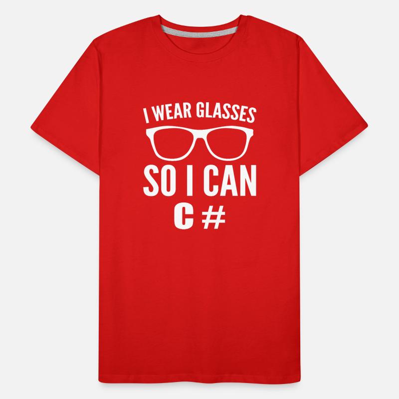 Funny computer programmer computer geek Men's Premium Organic T-Shirt