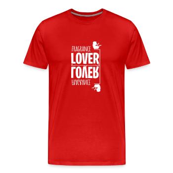 Parfüm Fragrance Perfüm Perfume Parfum Duft - T-shirt bio Premium Homme - rouge - Devant - Damien (186cm)