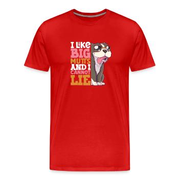 french bulldog english bulldog dog lover bulldog - Männer Premium Bio T-Shirt - Rot - Vorne - Damien (186cm)