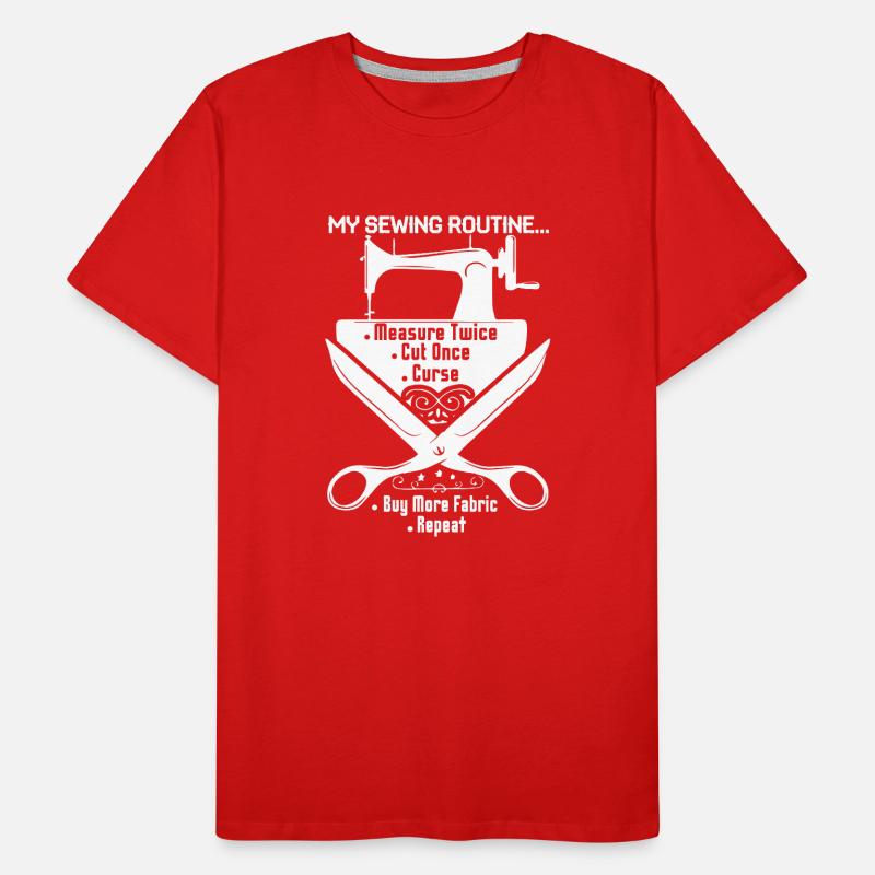 Sewing My Sewing Routine Men's Premium Organic T-Shirt
