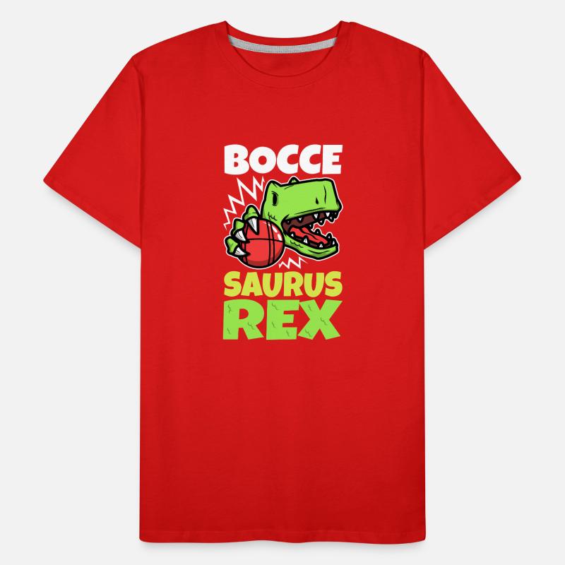 Boccesaurus Rex Men's Premium Organic T-Shirt