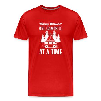 Making Memories One Campsite At A Time Adventure - T-shirt bio Premium Homme - rouge - Devant - Damien (186cm)