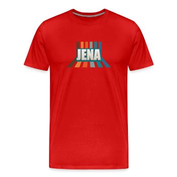 Jenaerin Jenaer Jena - Men's Premium Organic T-Shirt - red - Front - Damien (186cm)