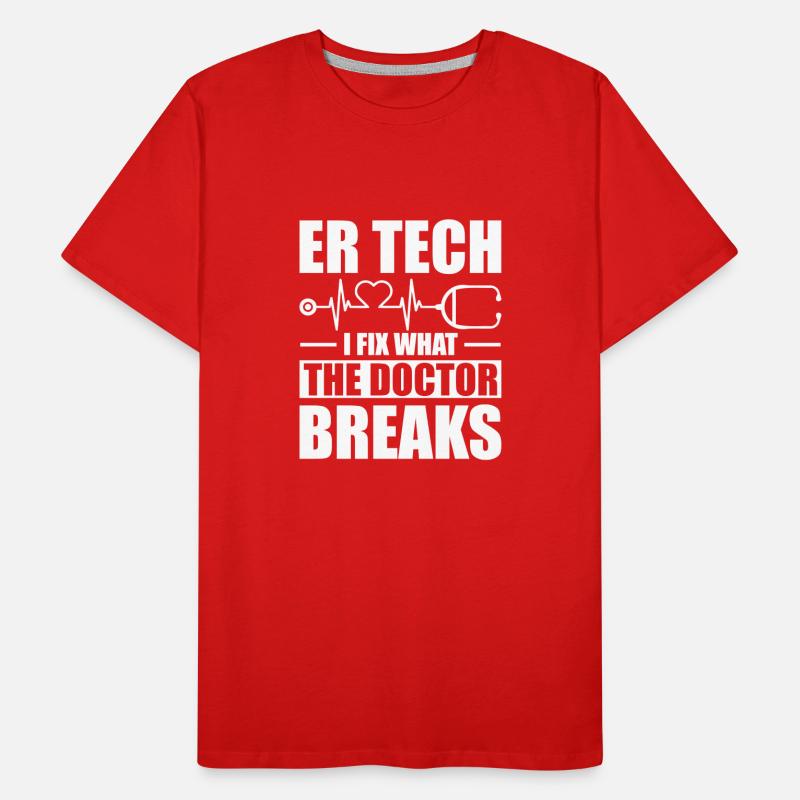 Technicien d’urgence Technicien d’urgence Technicien d’urgence T-shirt bio Premium Homme
