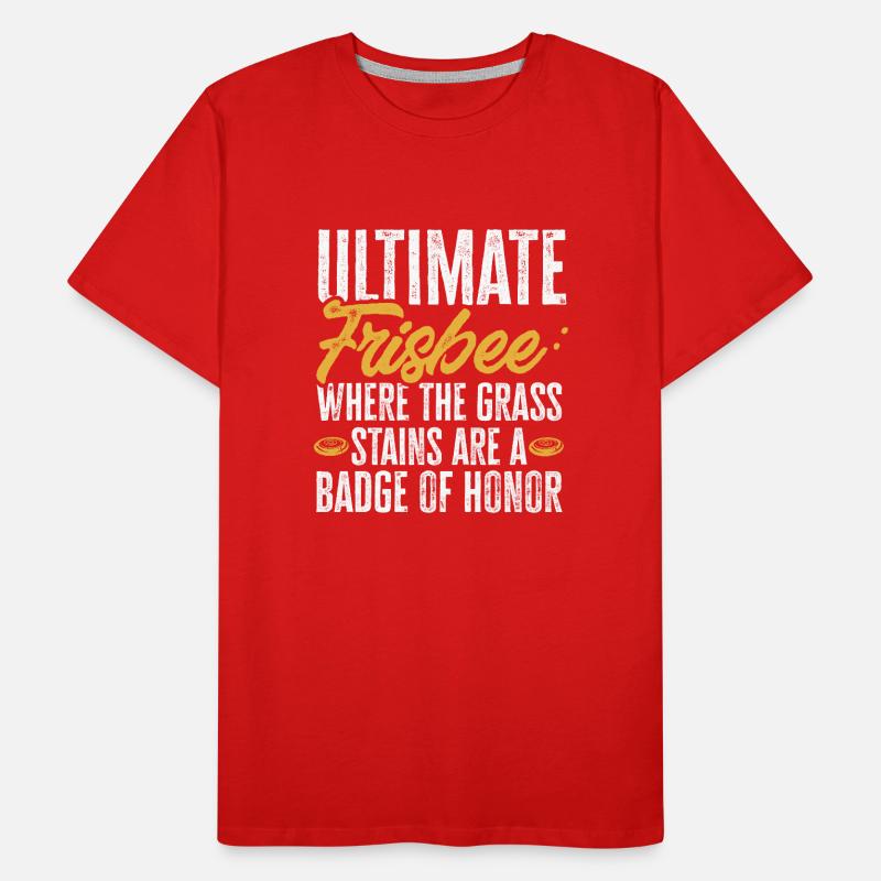 Ultimate Frisbee Throwing Disc Men's Premium Organic T-Shirt
