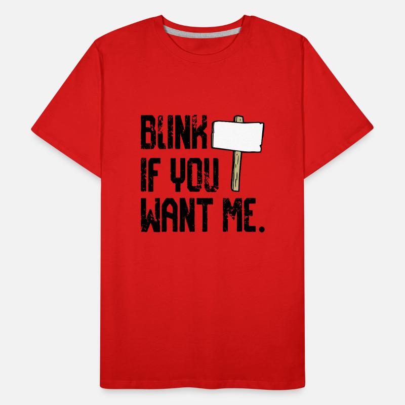Zwinker wenn du mich willst Männer Premium Bio T-Shirt