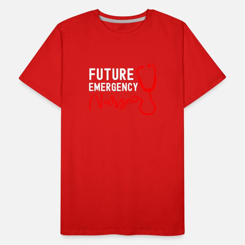 ER Krankenschwester Notfall Krankenschwester Männer Premium Bio T-Shirt